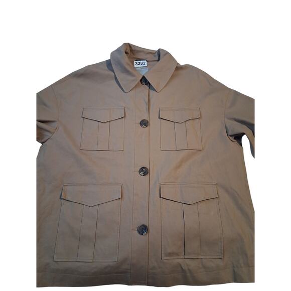 Asos Women's size 14 Oversized Utility Cargo Barn Field Boxy Grungecore Jacket - Picture 5 of 12